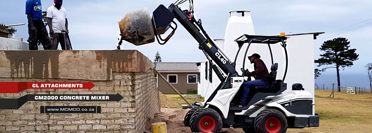 CL40 Compact Loader with Concrete Mixer