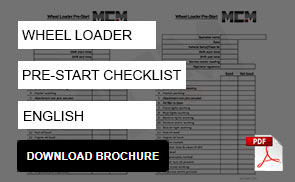 Wheel Loader Pre-Start Checklist MCM